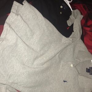 2 LONG SLEEVE POLO SHIRTS
